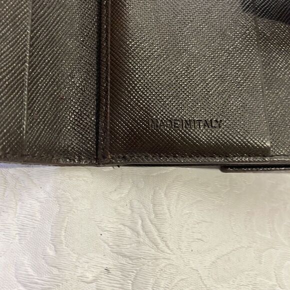 AUTHENTIC Prada Nylon Compact Wallet Brown - Picture 9 of 9